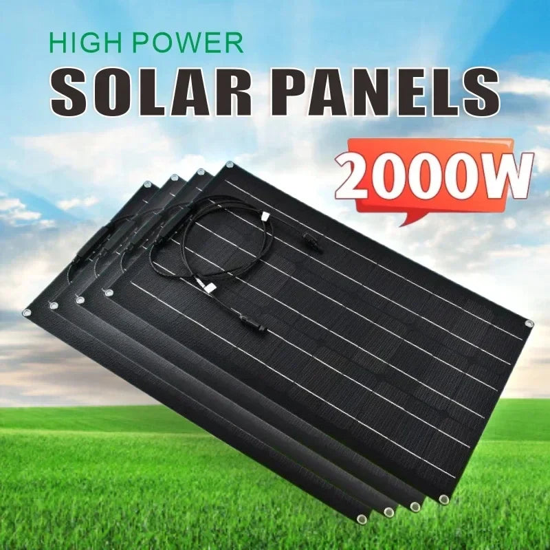 Solar Panel 500W 1000W 1500W 2000W Super Power Kit For RV Boat Car by 54Grid - Renewable Energy Store