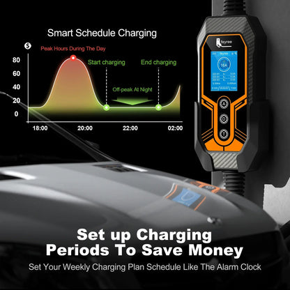 feyree EV Charger Portable Newly upgraded with wall holder GB/T 16A11KW 3 Phase Wifi APP control EVSE Charging Box with adapter by 54Grid - Renewable Energy Store