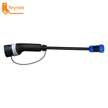 Feyree 7kW Portable EV Charger Replaceable Car Side Charging Plugs Compatible with Type1/Type2/NACS/GBT Charging Standard for EV