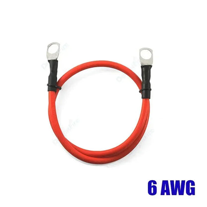 6AWG 16mm2 Inverter Silicone Wire Red Black with M6 M8 M10 Lugs by 54Grid - Renewable Energy Store