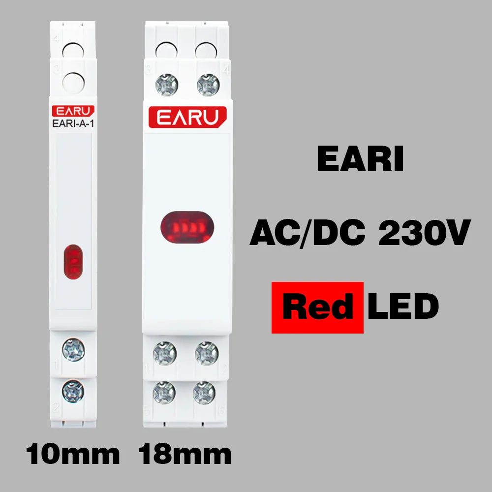10/18mm Rail Indicator Light AC DC 220V 230V LED Dual Color
