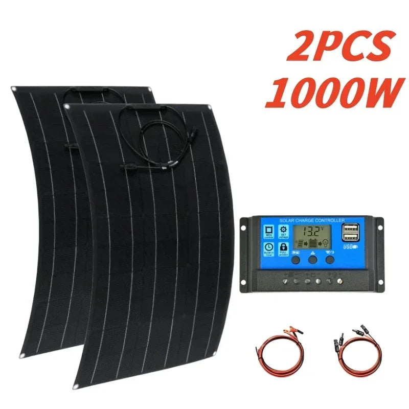 Solar Panel 500W 1000W 1500W 2000W Super Power Kit For RV Boat Car by 54Grid - Renewable Energy Store