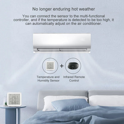 Tuya Smart Life WIFI Temperature Humidity Sensor Indoor Hygrometer Thermometer Detector Remote Control Support Alexa Google Home by 54Grid - Renewable Energy Store