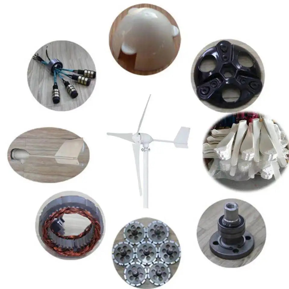 Power Generator Horizontal Axis Wind Turbine 10000 Watt Home Use Magic Windmill For In The Garden Free Energy Unit Cooling Fan by 54Grid - Renewable Energy Store