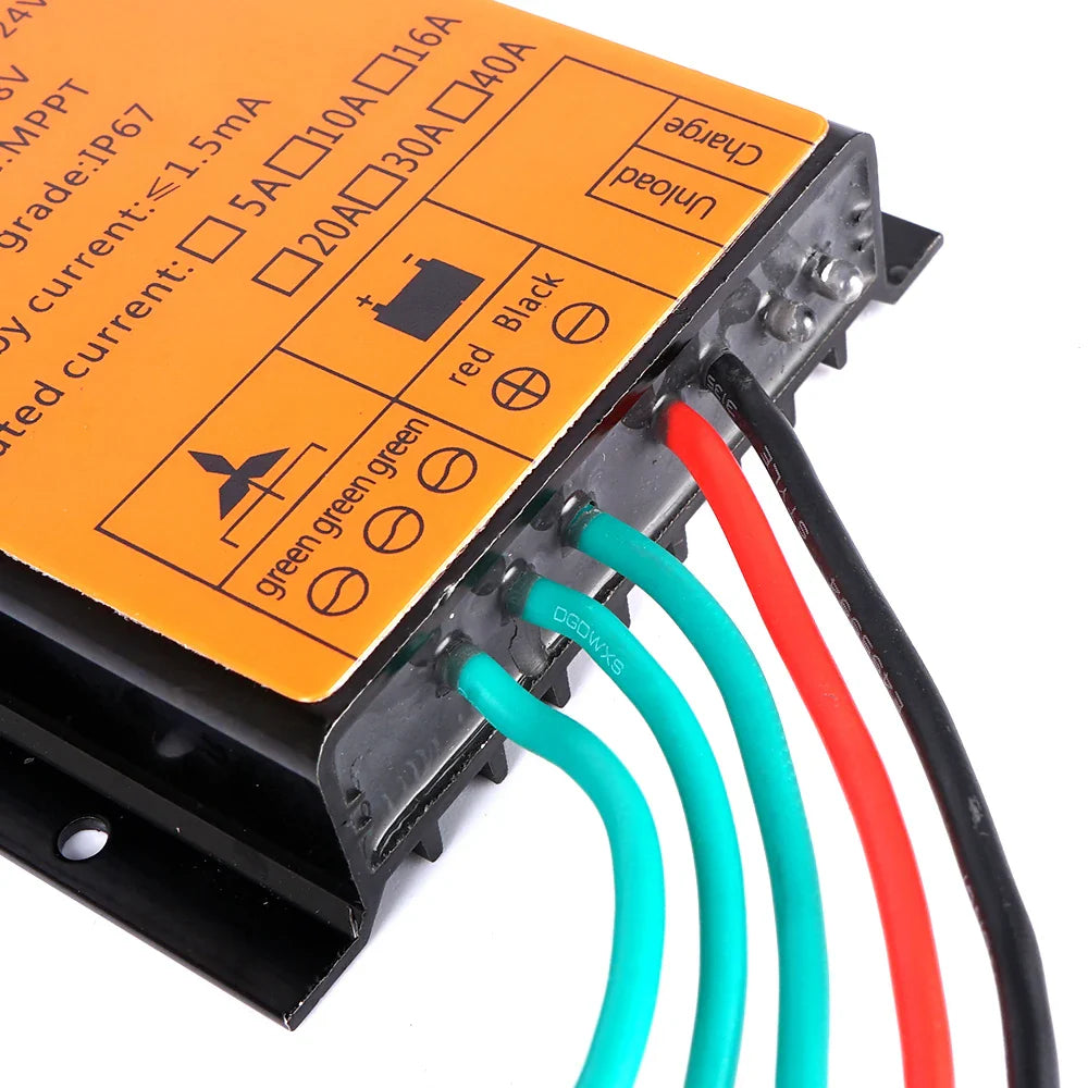 Efficient 10000W DC 48V IP67 Waterproof MPPT Charge Controller Wind Turbines Generator Battery Charge Controller Regulator by 54Grid - Renewable Energy Store