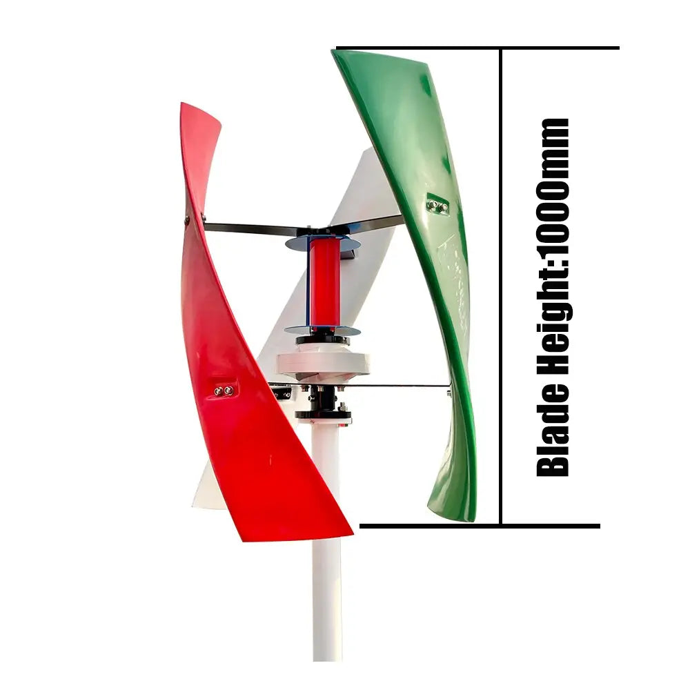Wind Turbine Generator Vertical   1000/1500W 12/24/48V 220v With Controller Inverter - 54Grid - Renewable Energy Store