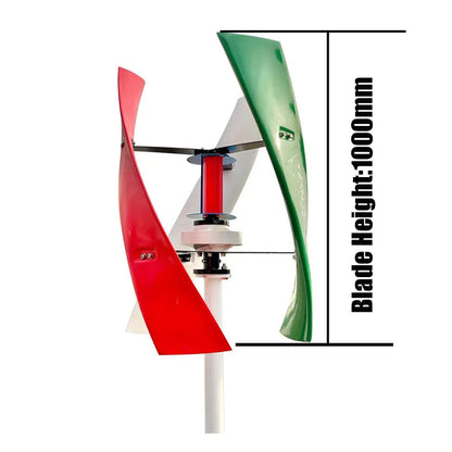 Wind Turbine Generator Vertical   1000/1500W 12/24/48V 220v With Controller Inverter - 54Grid - Renewable Energy Store
