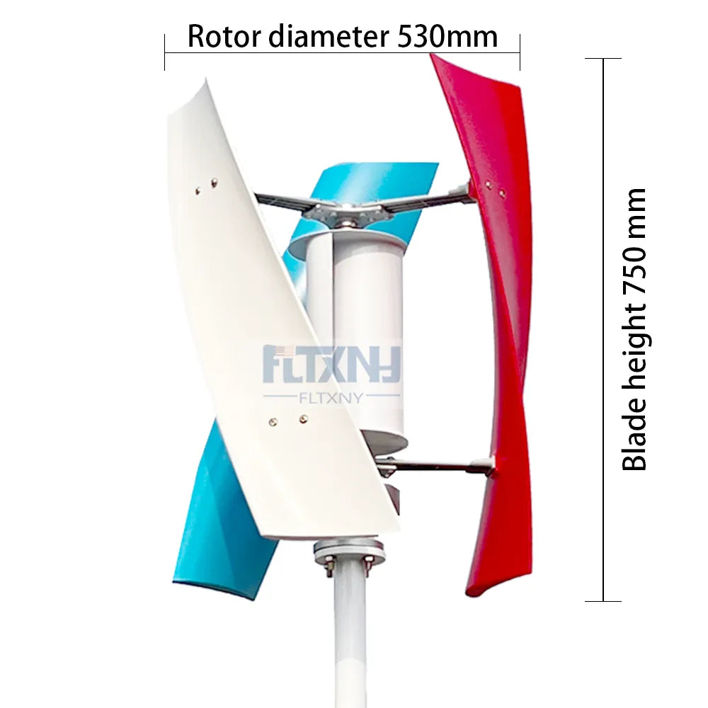 Wind Generator 1500w Inner Air Duct 1000w Small Free Energy Wind Turbine Power Permanent Maglev 12v 24v With MPPT Controller - 54Grid - Renewable Energy Store