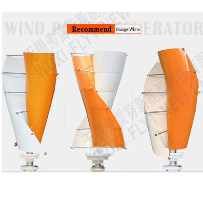 2000W 3000W Wind Tubine Generator Vertical Turbine Alternative Free Energy Windmill 12V 24V 48V MPPT Hybrid Controller Home Use - 54Grid - Renewable Energy Store