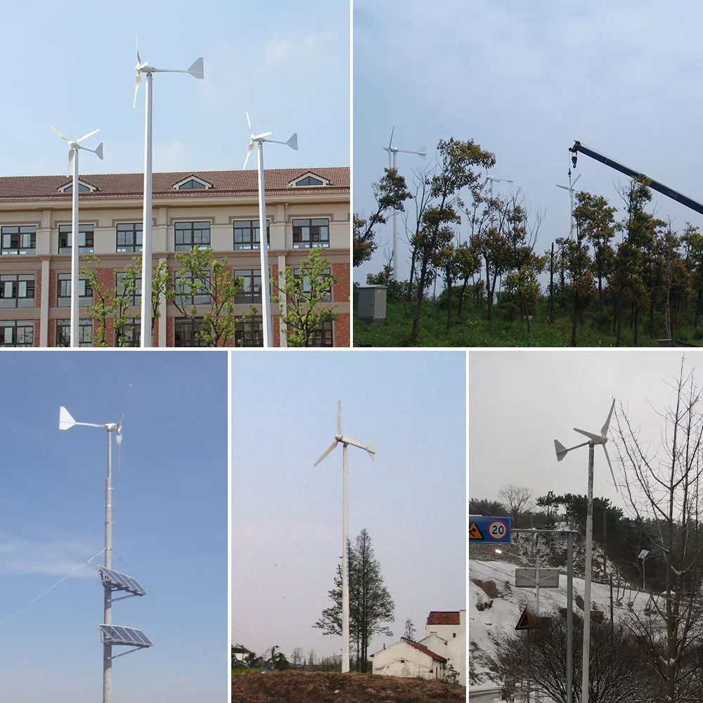 Wind Turbine Generator 2000W 3000W 5000W 10KW 15KW 48V 96V Alternative Energy Windmills With Mppt Charge Controller For Home Use by 54Grid - Renewable Energy Store