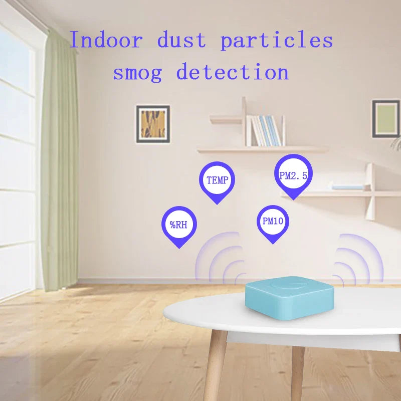 Wifi Smart Air Box Sensor PM2.5 PM10 Temperature Humidity Gas Detector Meter Tuya Smart Life App Control Home Automation Alarm by 54Grid - Renewable Energy Store