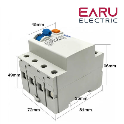 2P 4P 10/30/100/300mA Type AC RCCB RCD ELCB Electromagnetic Residual Current Circuit Breaker Differential Breaker Safety Switch by 54Grid - Renewable Energy Store