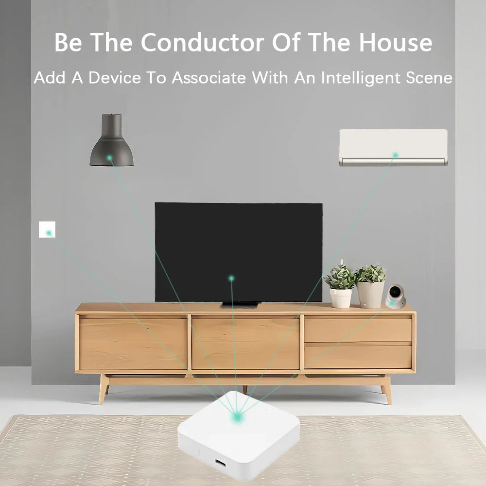 Tuya Wireless Zigbee Bridge Smart Home Zigbee Gateway Hub Remote Control Zigbee Devices Smart Life APP for Alexa Google Home by 54Grid - Renewable Energy Store