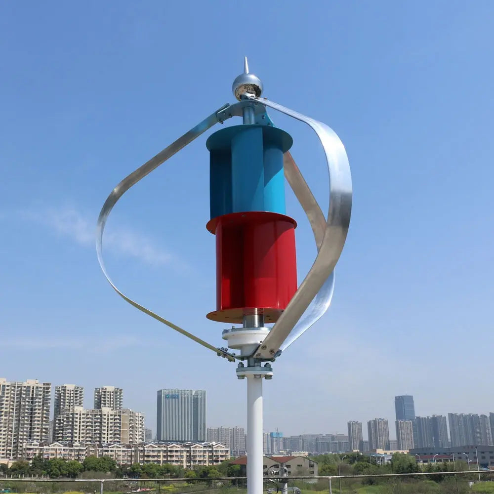 Vertical Wind Turbine Generator 800W 1000W With MPPT Charge Controller Windmill RV Yacht Farm Small Wind Generator Home Use - 54Grid - Renewable Energy Store