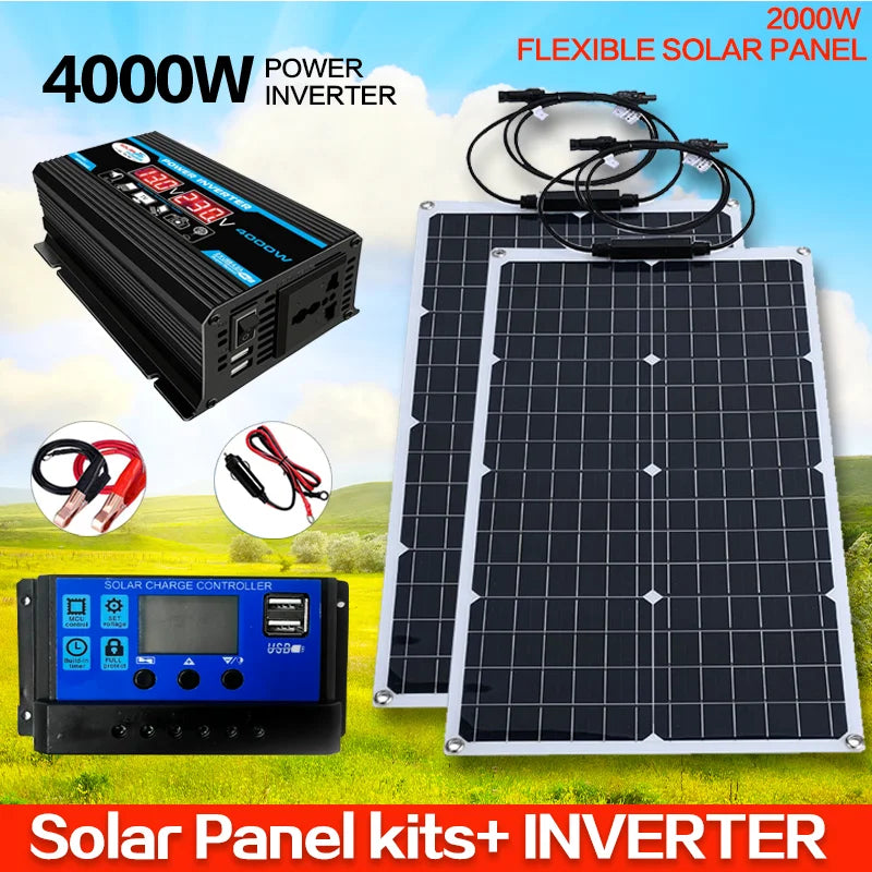 2000W Solar Energy System with 4000W Inverter and Controller by 54Grid - Renewable Energy Store