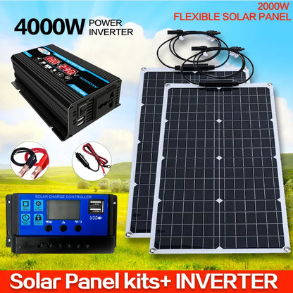 2000W Solar Energy System with 4000W Inverter and Controller by 54Grid - Renewable Energy Store