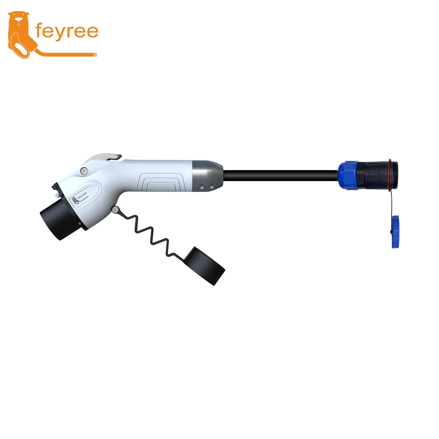 Feyree 7kW Portable EV Charger Replaceable Car Side Charging Plugs Compatible with Type1/Type2/NACS/GBT Charging Standard for EV