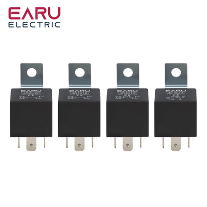 4 5 Pin 4P 5P 40A Waterproof Car Relay Long Life Automotive Relays Normally Open DC 12V 24V Relay For Head Light Air Conditioner