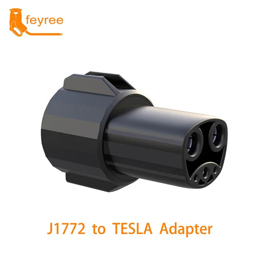 feyree EV Charger Adapter J1772 to Tesla Socket 60A 250V from J1772 Type1 to Tesla Adapter for Electric Car Tesla Model 3/Y/S/X by 54Grid - Renewable Energy Store