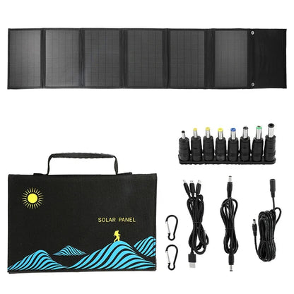 Solar Panel Portable Folding 1000W Bag USB+DC Output Solar Charger Outdoor Power Supply - 54Grid - Renewable Energy Store