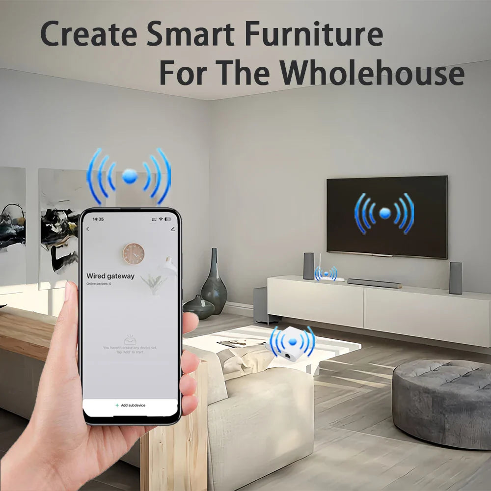 Tuya APP Wired Zigbee Bridge Smart Home Zigbee Gateway Hub Remote to Control Zigbee Devices Smart Life APP for Alexa Google Home by 54Grid - Renewable Energy Store