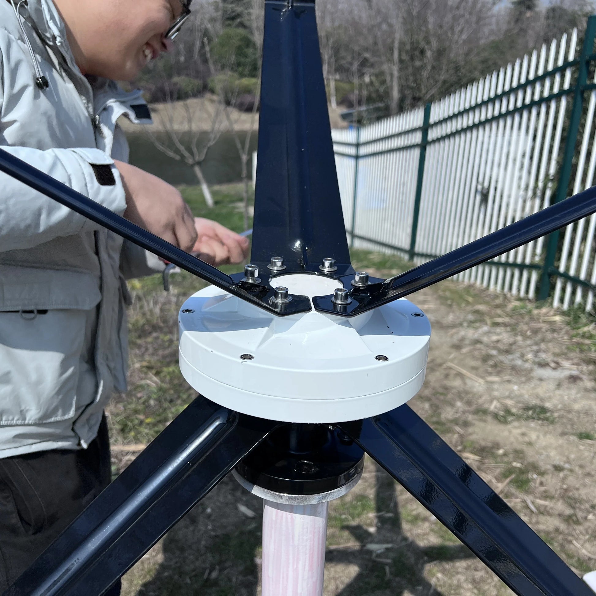 Home Roof 1000W 2000W Permanent Magnet Vertical Axis 12V/24V/48V Wind Turbine Generator With Wind Solar Hybrid Charge Controller by 54Grid - Renewable Energy Store