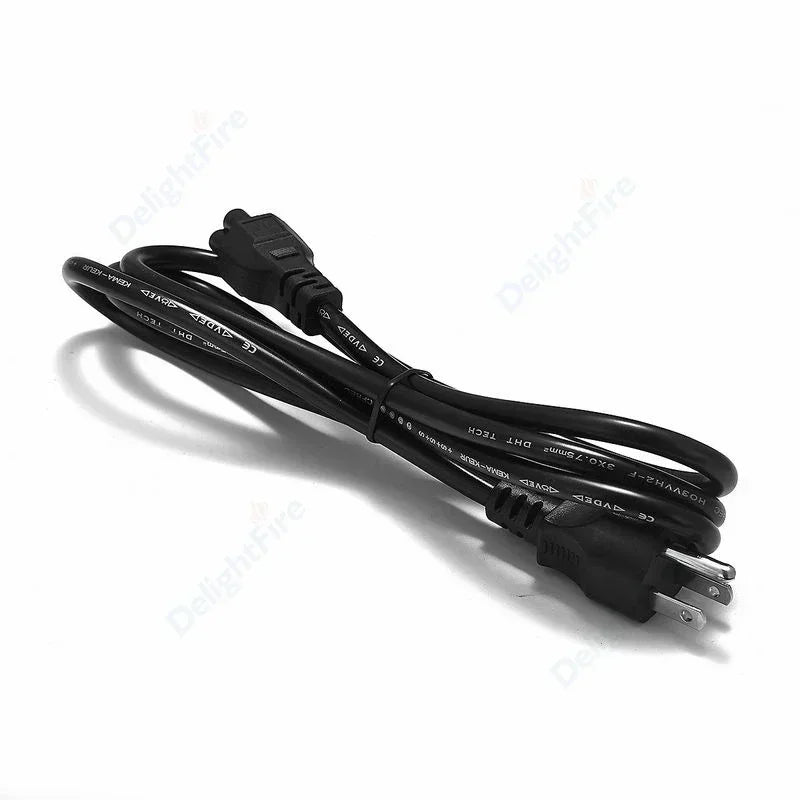 3 Prong US Plug Power Cable 1.2m 1.5m C13 C5 Cloverleaf Cord by 54Grid - Renewable Energy Store