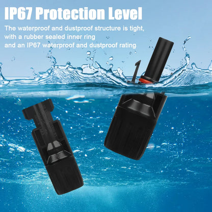 5/10/20/30/50 Pairs DC Solar Connector 1000V 30A Panel Stecker IP67 Waterproof Connector Kit for Sola PV Cable with 2Pcs Spanner