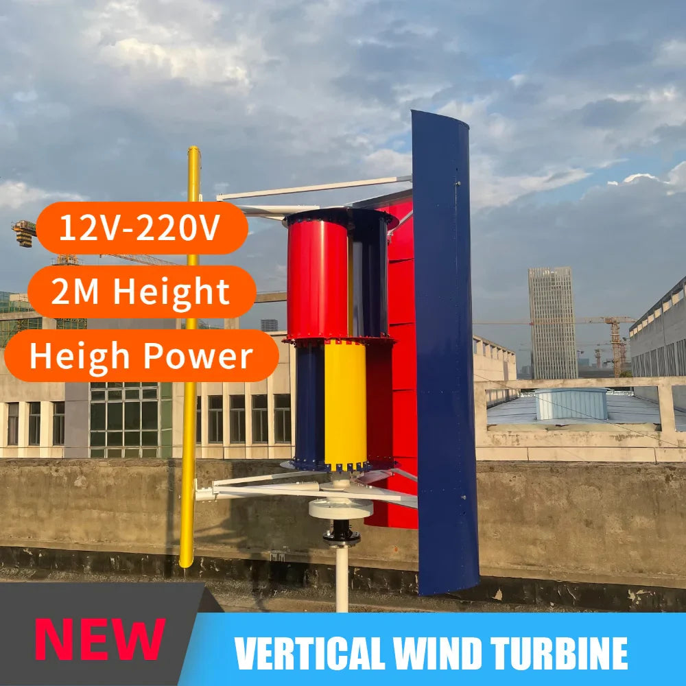 Wind Turbine 8000W 10000W Power Generator 24V 48V 96V 220V Free Energy Windmill With MPPT Charge Controller Homeuse Farm - 54Grid - Renewable Energy Store