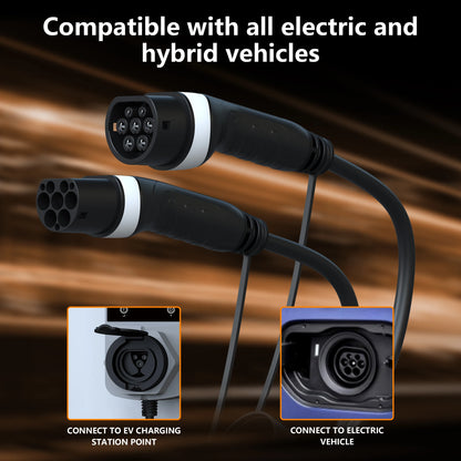 feyree EV Charger Type2 to Type2 Charging Cable 32A 7KW 1Phase 16A 3.5KW 11KW 22KW 3Phase Charger Station for Electric Vehicle