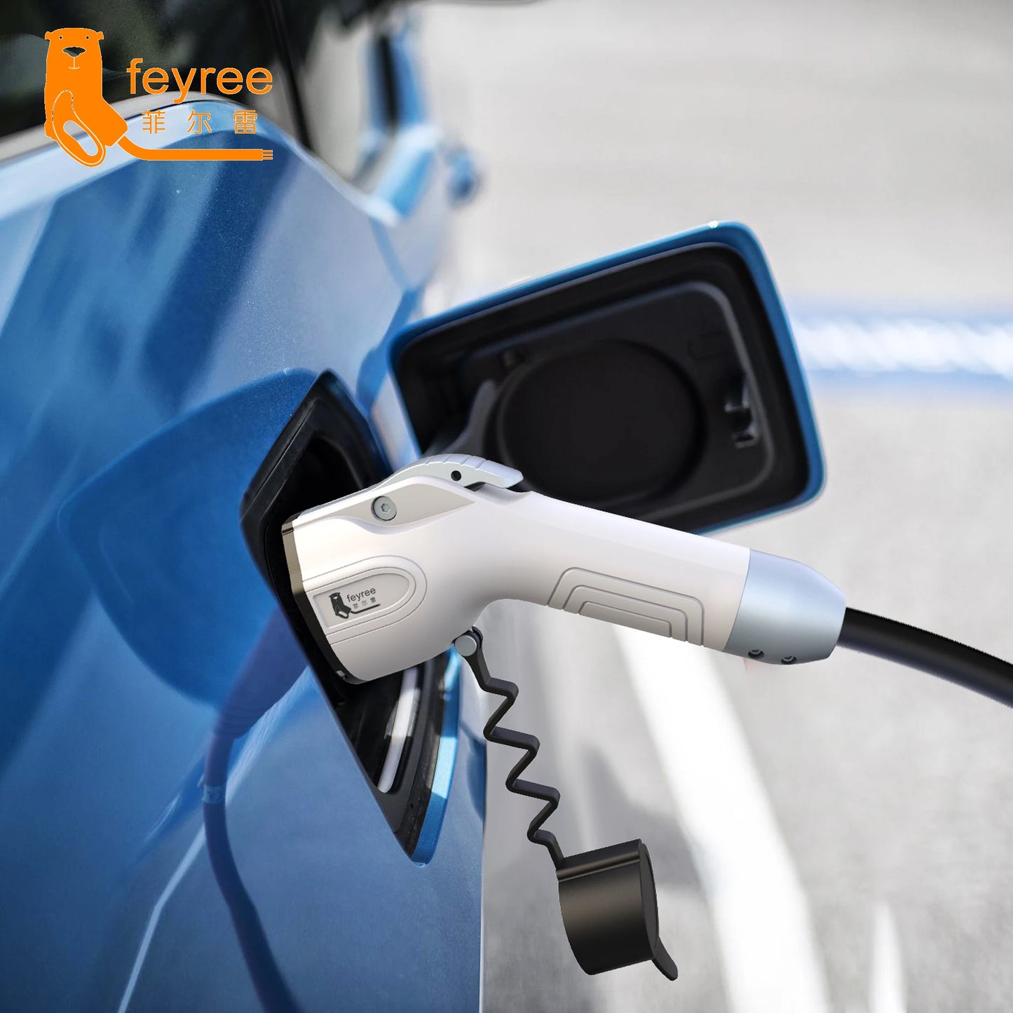 feyree Type1 16A Charger Cable with EU Socket Outdoor Power Station Electric Car Side Discharge Plug EV ( need car supports V2L)
