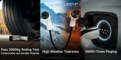 AFYEEV 22KW EV Charging Cable GB/T Female Car side to type2 IEC 62196 Male Plug EVSE Charging Station Type2 to GB/T 16A 3 Phase