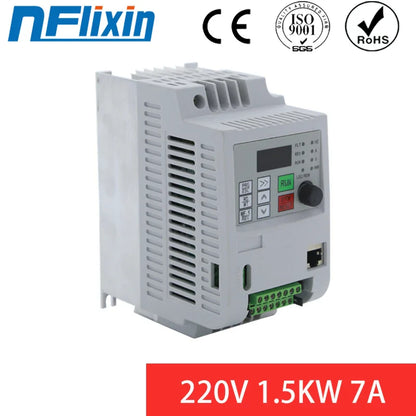 For Europe: 220v 1-phase Input, 3-phase Output Frequency Converter, Powers 1.5kw/2.2kw/4kw, VSD/VFD/50HZ Inverter by 54Grid - Renewable Energy Store