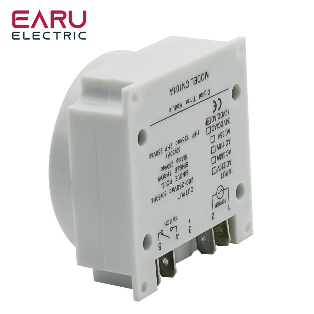 Timer 220V 110V 24V 12V CN101A Digital LCD Power Timer Programmable Time Switch Relay 16A CN101 by 54Grid - Renewable Energy Store