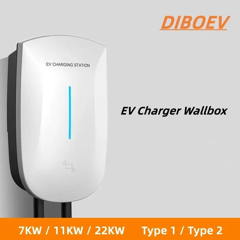 EV Charger Type2 22KW 3Phase Current Adjustable EVSE Wallbox WIFI APP BT Version for Electric Vehicle Car Charging Station - 54Grid - Renewable Energy Store