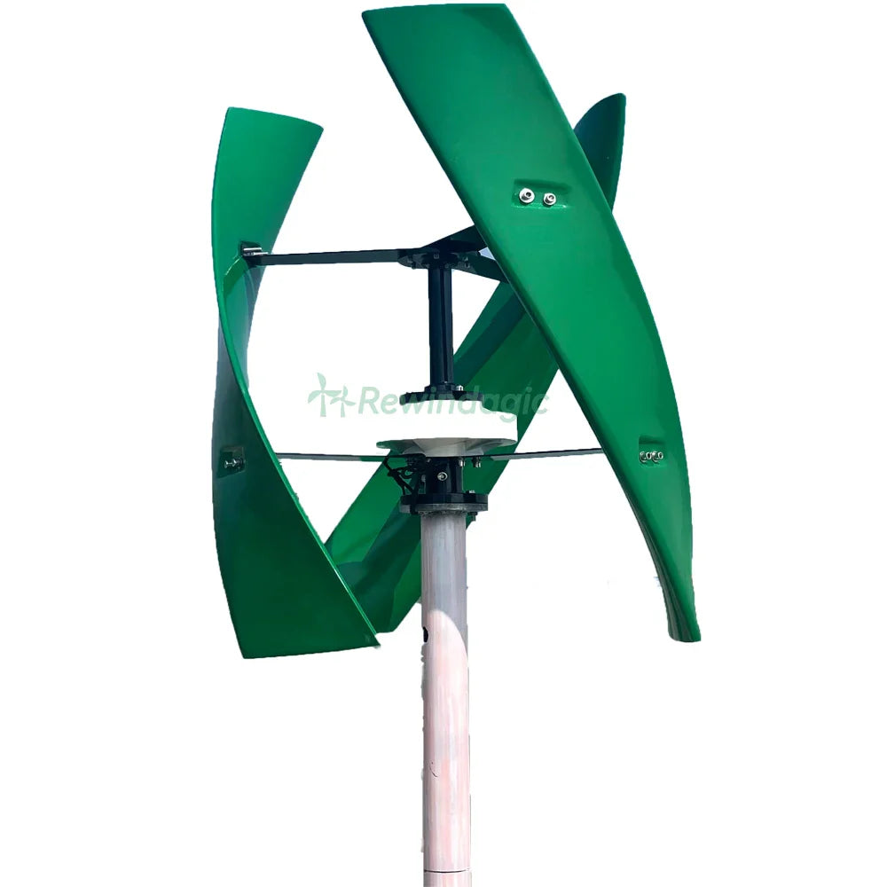 Home Vertical Axis Wind Turbine Generator 800W 1000W 1500W 12V 24V 48V with MPPT Controller 1KW 2KW 96V Upright Windmill - 54Grid - Renewable Energy Store