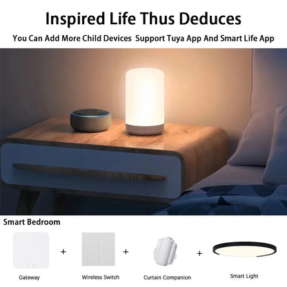 Tuya ZigBee 3.0 Gateway Hub Smart Home Wireless Bridge Smart Life APP Remote Control Automation Device Works with Alexa Google