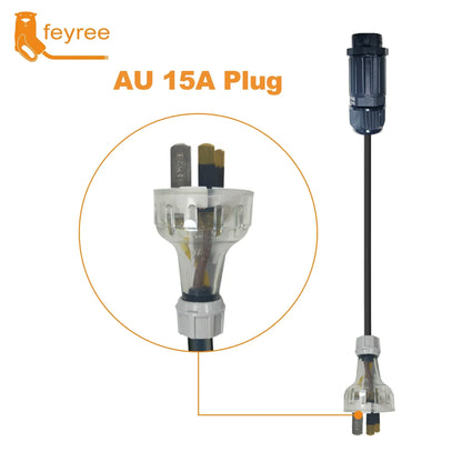feyree 7kw Electric Vehicle Charging Adapter To EU AU Brazil Male Adapter EV Charger Connector Customized plug for Electric Car by 54Grid - Renewable Energy Store