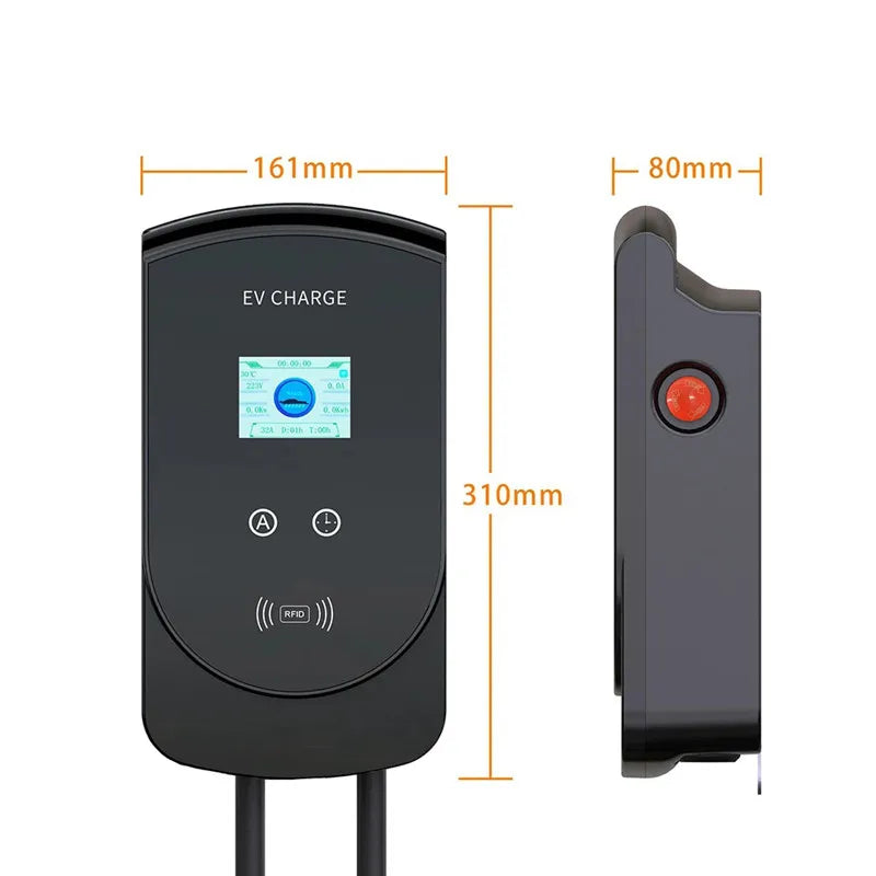 DIBO EV Charging Station 32A Electric Vehicle Car Charger EVSE Wallbox Wallmount 7.6/11/22KW Type 2 Cable IEC62196 APP Control 54Grid - Renewable Energy Store