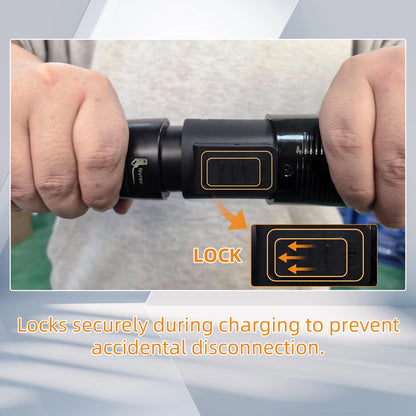 feyree Portable TS- NACS to J1772 Adapter 80A 240V max, Compact Charger Converter for Tesla Model S/3/X/Y,AC EV Charging station