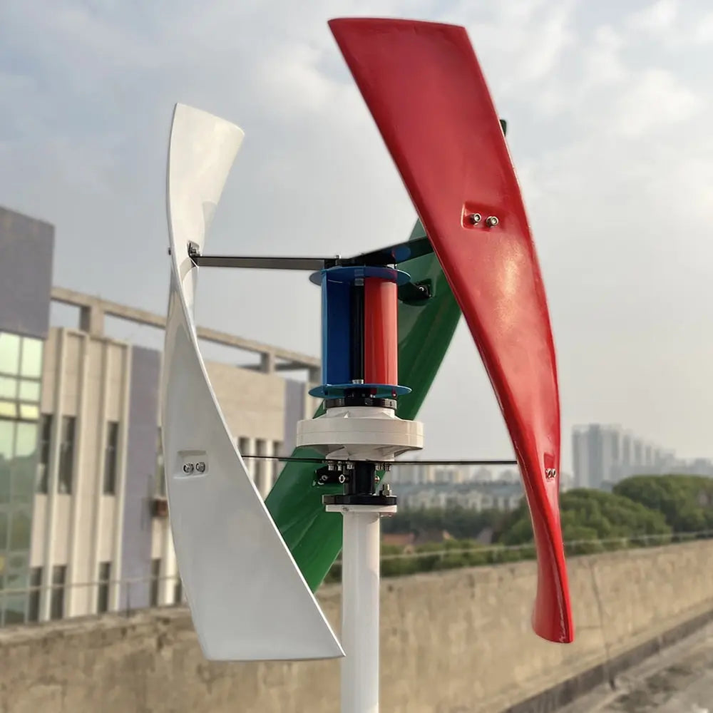 Wind Turbine Generator Vertical   1000/1500W 12/24/48V 220v With Controller Inverter - 54Grid - Renewable Energy Store