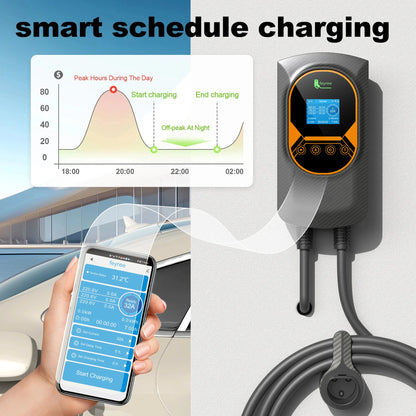 feyree DLB EV Charger Wallbox Type 2 Home Charger Smart Energy Management Balance Charging Plan APP Control EVSE Charger Station