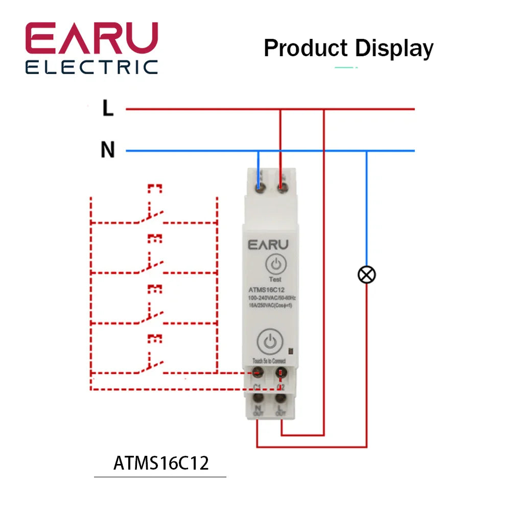 Tuya APP 1P+N AC110V 220V 16A WiFi Smart Circuit Breaker RCBO Timer Relay Switch Remote Control kWh Energy Power Meter Monitor by 54Grid - Renewable Energy Store