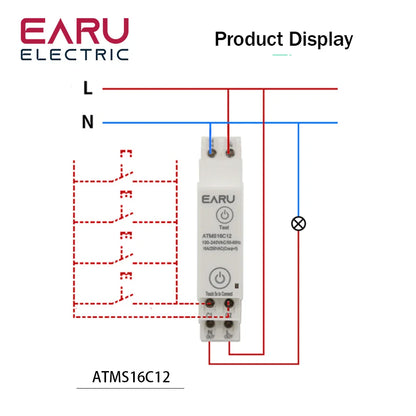 Tuya APP 1P+N AC110V 220V 16A WiFi Smart Circuit Breaker RCBO Timer Relay Switch Remote Control kWh Energy Power Meter Monitor by 54Grid - Renewable Energy Store