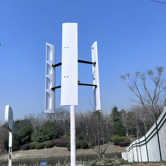 Wind Turbine 1000W 2000W 12V 24V 48V Vertical Wind Generator With Controller Phase With 3 blades For HomeUse CE by 54Grid - Renewable Energy Store