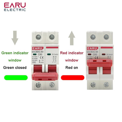 DC 1000V 1P 2P 3P 4PSolar Mini Circuit Breaker Overload Protection Switch 6A 10A 16A 20A 25A 32A 40A 50A 63A Photovoltaic MCB PV by 54Grid - Renewable Energy Store