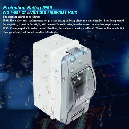 HT-2 IP65 Waterproof Distribution Breaker Box Panel Installation 2 WAY PC ABS Plastic Outdoor Electrical MCB Solar Junction Box