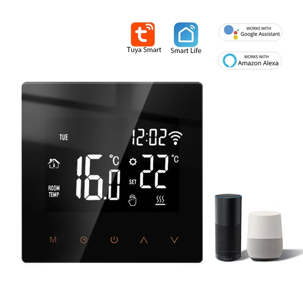 ME81 TUYA APP WiFi Smart Thermostat Floor Heating TRV Water Gas Boiler Temperature Voice Remote Controller for Google Home Alexa by 54Grid - Renewable Energy Store