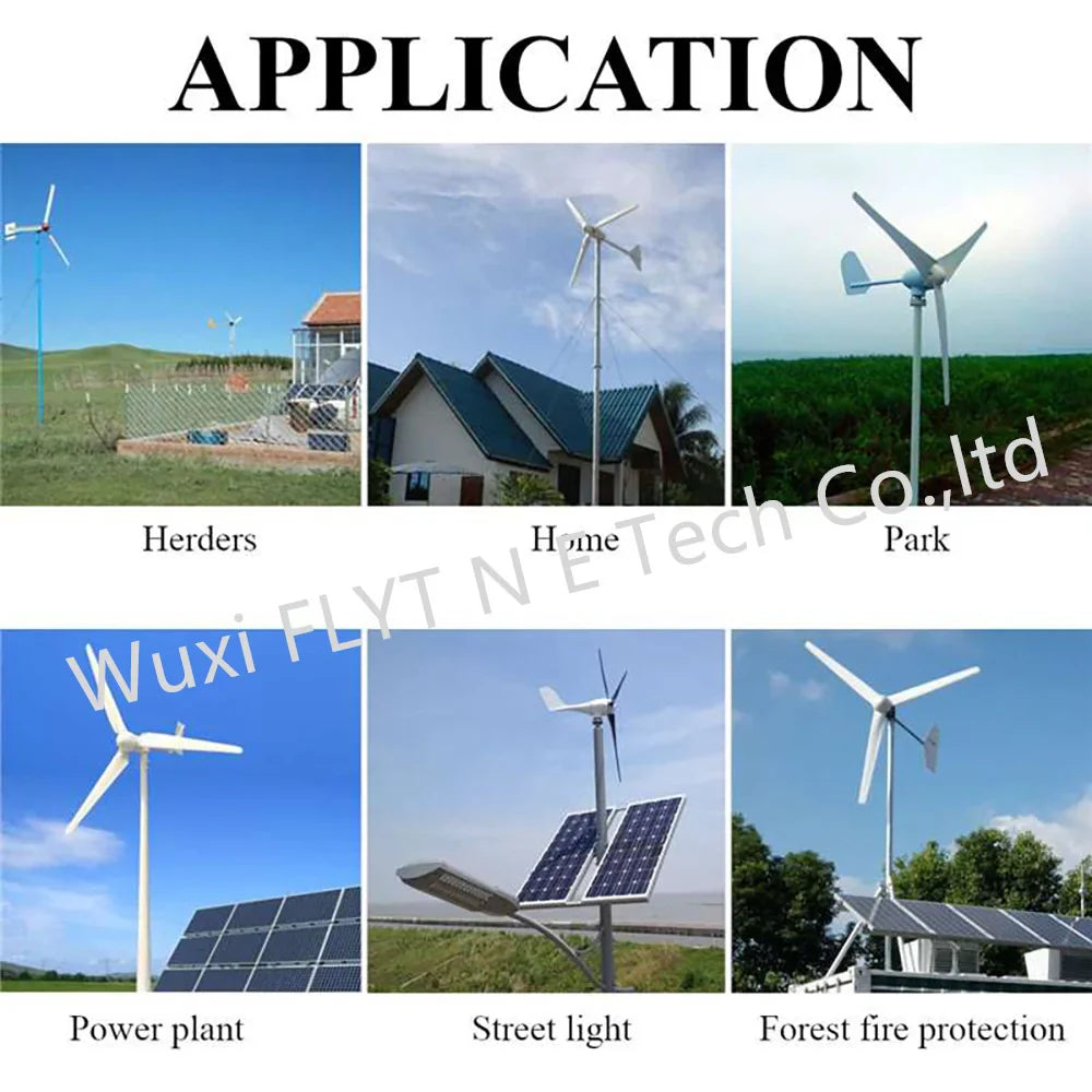 1000W 2000W Wind Power Turbines Generator 12V24V Windmill Generator For Boat With MPPT Controller Low Noise Low Wind Speed Start by 54Grid - Renewable Energy Store