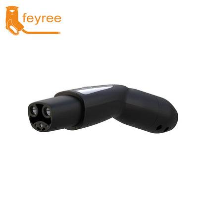 feyree TS-NACS Socket EV Charger Plug One-touch Wireless Open of Charging Cover 16A 32A 40A 50A Car Side for Model 3 X Y S
